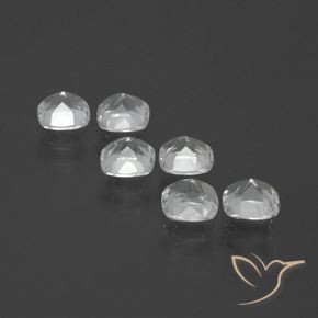 Topaz Gemstones in 4.6 x 4.6 mm Size for Sale, Topaz Stones in White Color