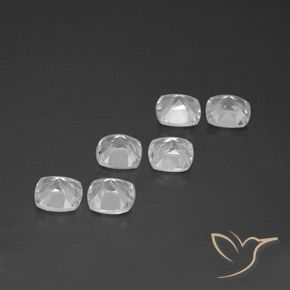 Topaz Gemstones in 4.6 x 4.6 mm Size for Sale, Topaz Stones in Clear White Color