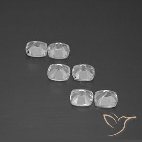 Topaz Gemstones in 4.6 x 4.5 mm Size for Sale, Topaz Stones in Clear White Color