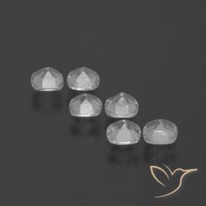 Topaz Gemstones in 4.6 x 4.6 mm Size for Sale, Topaz Stones in Clear White Color