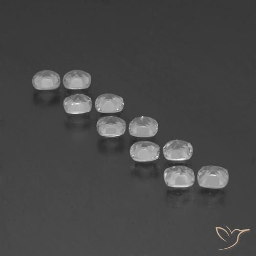 Topaz Gemstones in 4.6 x 4.6 mm Size for Sale, Topaz Stones in Clear White Color