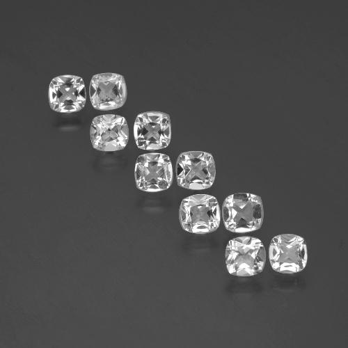 Clear White Topaz Gem - 0.4ct Cushion-Cut (ID: 388351)