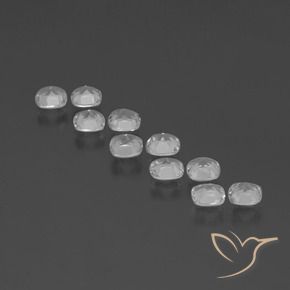 Topaz Gemstones in 4.6 x 4.6 mm Size for Sale, Topaz Stones in Clear White Color