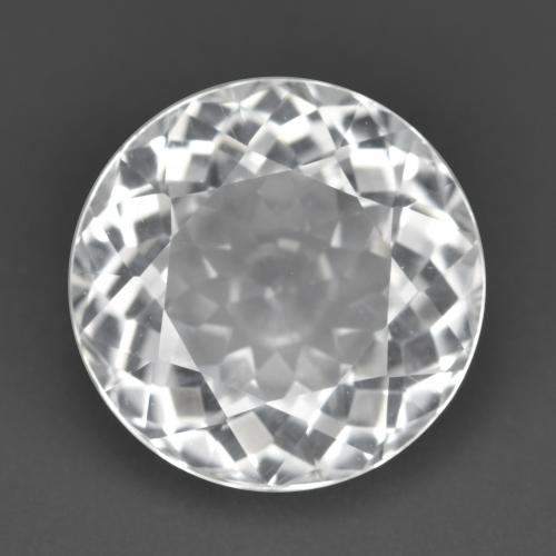أبيض شفاف توباز حجر كريم - 5.5ct وجه دائرى (ID: 388714)