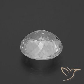 Topaz Gemstone in 12 mm (calibrated) Size for Sale, Topaz Stone in Clear White Color