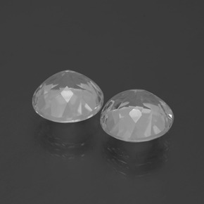 Topaz Gemstones in 9 mm (calibrated) Size for Sale, Topaz Stones in White Color