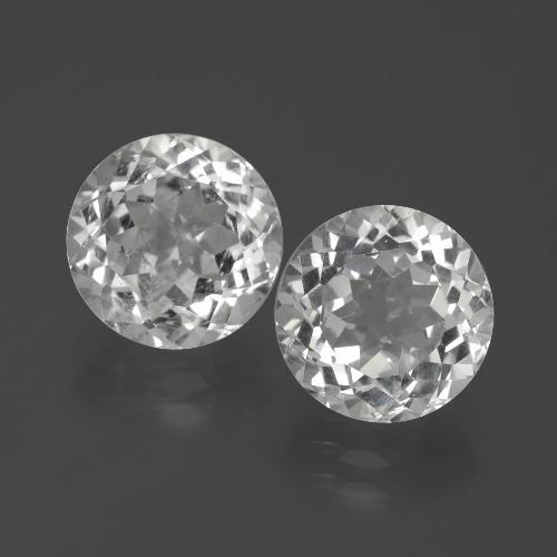 White Topaz Gem - 3.3ct Round Facet (ID: 389039)