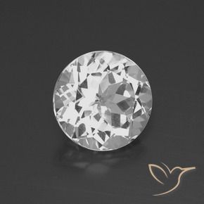 4.50 ct White Topaz Stone, Natural Topaz in Round Facet Shape for Sale