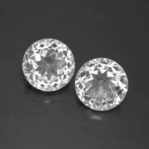 White Topaz Gem - 3.3ct Round Facet (ID: 389201)