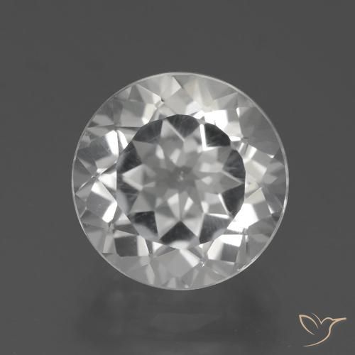 4.04ct Natural White Topaz, Round, VS