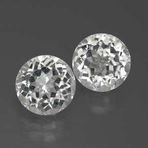 Clear White Topaz Gem - 3.6ct Round Facet (ID: 389391)