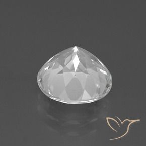 Topaz Gemstone in 9 mm (calibrated) Size for Sale, Topaz Stone in White Color