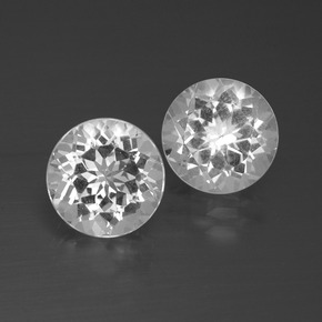 White Topaz Gem - 2.9ct Round Facet (ID: 389653)