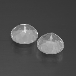 Topaz Gemstones in 9 mm (calibrated) Size for Sale, Topaz Stones in Clear White Color
