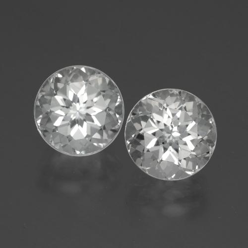 White Topaz Gem - 3.7ct Round Facet (ID: 389728)