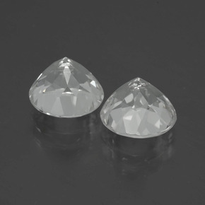 Topaz Gemstones in 9 mm (calibrated) Size for Sale, Topaz Stones in White Color