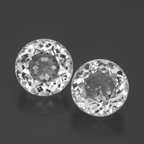 Clear White Topaz Gem - 3.5ct Round Facet (ID: 390769)
