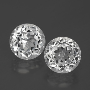 Clear White Topaz Gem - 3ct Round Facet (ID: 390773)