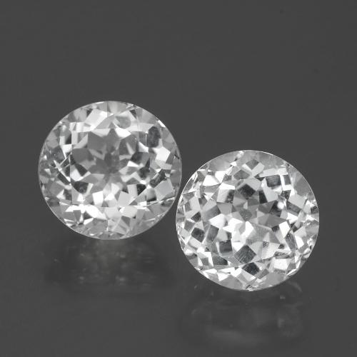 Clear White Topaz Gem - 2.6ct Round Facet (ID: 390775)