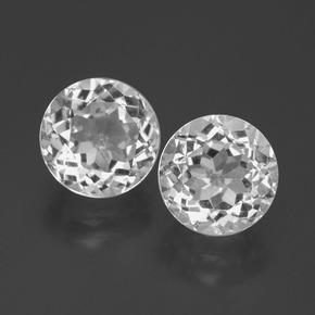 Clear White Topas Edelstein - 2.2ct Rund Facettenschliff (ID: 390868)