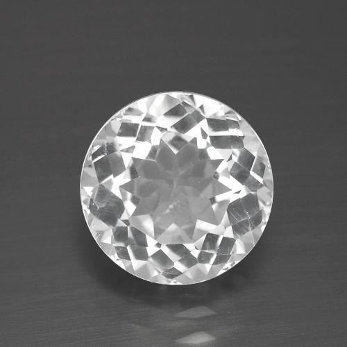 Clear White Topaz Gem - 3.4ct Round Facet (ID: 390933)