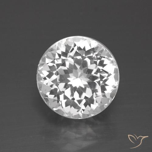 Clear White Topaz Gem - 3.5ct Round Facet (ID: 390938)