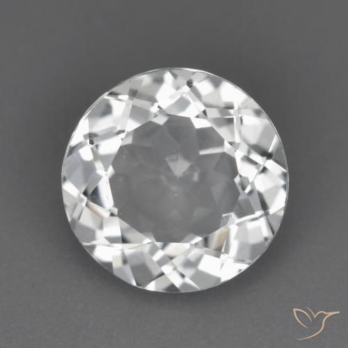 3.08ct Natural Clear White Topaz, Round, VS