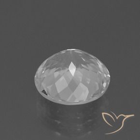Topaz Gemstone in 9 mm (calibrated) Size for Sale, Topaz Stone in Clear White Color