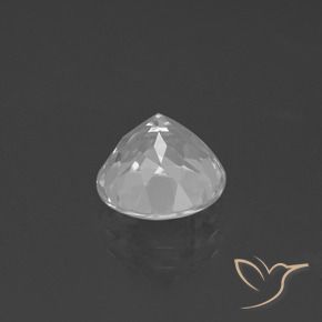 Topaz Gemstone in 9 mm (calibrated) Size for Sale, Topaz Stone in White Color