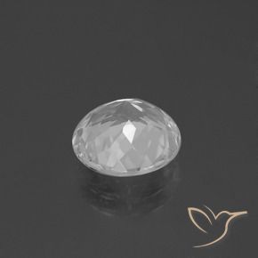 Topaz Gemstone in 9.5 mm (calibrated) Size for Sale, Topaz Stone in White Color