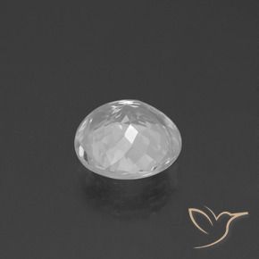 Topaz Gemstone in 9.5 mm (calibrated) Size for Sale, Topaz Stone in White Color