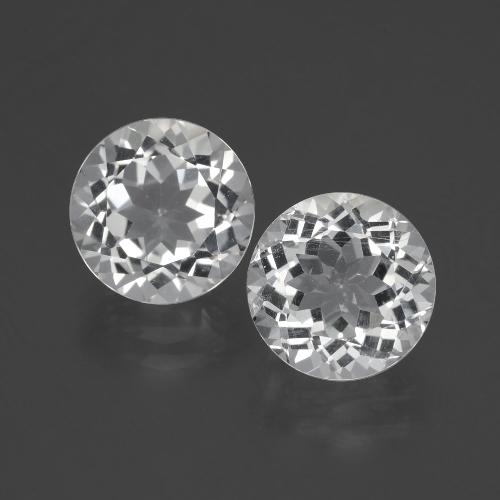 Clear White Topaz Gem - 3.5ct Round Facet (ID: 396391)
