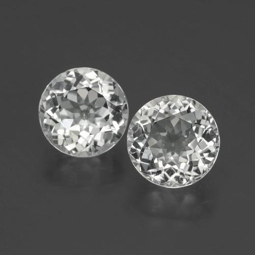 Clear White Topaz Gem - 3ct Round Facet (ID: 396465)