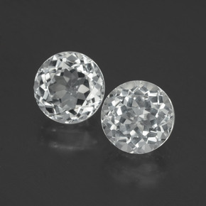 Clear White Topaz Gem - 2.3ct Round Facet (ID: 396471)