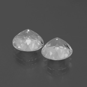 Topaz Gemstones in 9 mm (calibrated) Size for Sale, Topaz Stones in Clear White Color