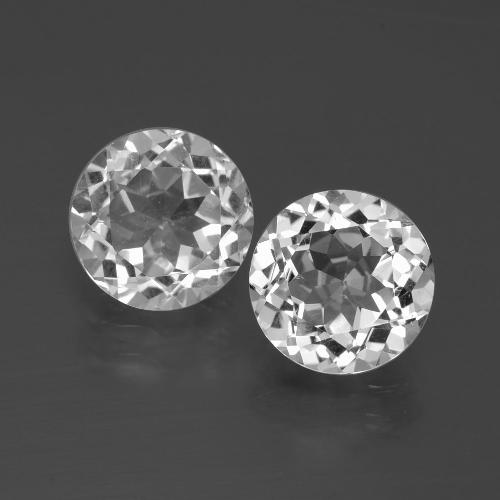 Clear White Topaz Gem - 2.7ct Round Facet (ID: 396531)