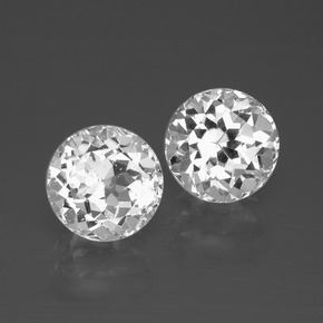 Clear White Topaz Gem - 2.7ct Round Facet (ID: 396594)