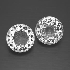 Clear White Topazio Gem - 2.8ct Sfaccettatura rotonda (ID: 396595)