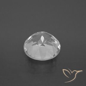 Topaz Gemstone in 9.5 mm (calibrated) Size for Sale, Topaz Stone in Clear White Color