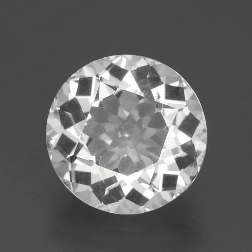 Blanco claro Topacio Gema - 4.3ct Faceta Redonda (ID: 396798)