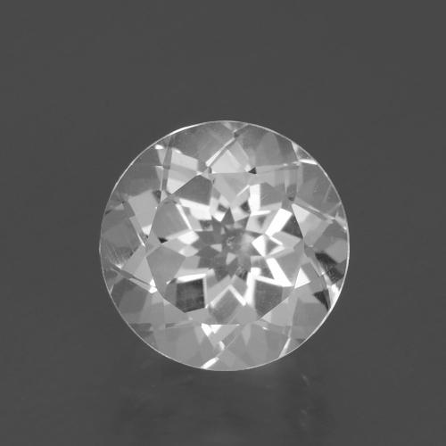 Blanc clair Topaze gemme - 3.3ct Facette ronde (ID: 396808)