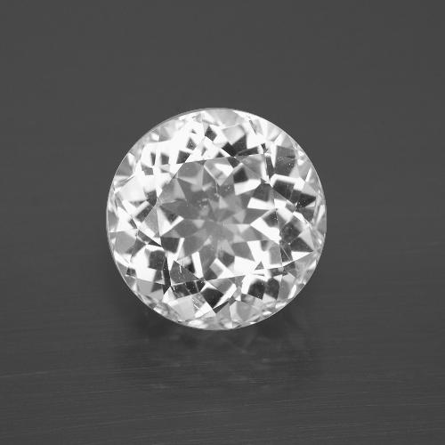 5.99ct Round Clear White Topaz from Brazil, Dimension 10.8mm, Natural untreated Gemstone, VS Clarity, 1pc Round Facet Topaz, Mohs Hardness of 8 suitable for daily wear jewelry, Traditional August Birthstone, Photo A