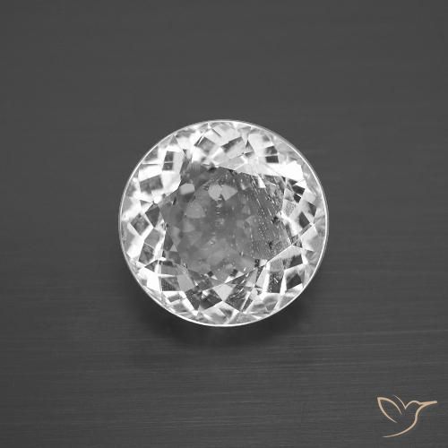 4.30ct Natural White Topaz, Round, VS