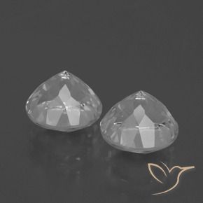 Topaz Gemstones in 7.5 mm (calibrated) Size for Sale, Topaz Stones in Clear White Color