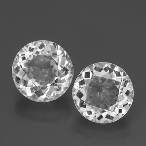 Clear White Topaz Gem - 3.1ct Round Facet (ID: 397050)