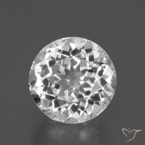 White Topaz Gem - 4.2ct Round Facet (ID: 397057)