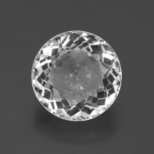 Clear White Topaz Gem - 6.4ct Round Facet (ID: 397174)