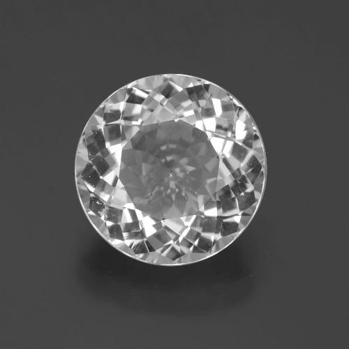 Clear White Topaz Gem - 5ct Round Facet (ID: 397176)