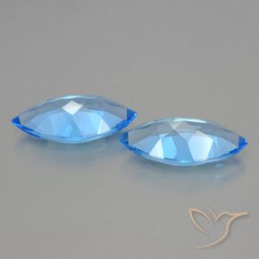 Topaz Gemstones in 16 x 8 mm (calibrated) Size for Sale, Topaz Stones in Swiss Blue Color
