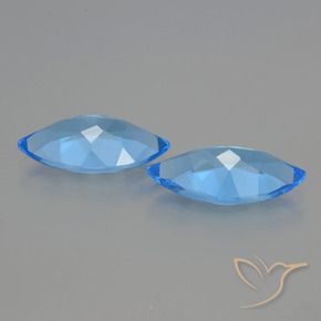 Topaz Gemstones in 16 x 8 mm (calibrated) Size for Sale, Topaz Stones in Swiss Blue Color